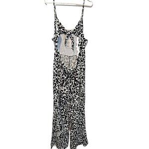 Lita by Ciara Revolve‎ Tie Front Jumpsuit In King Cheetah Print Size XXL New